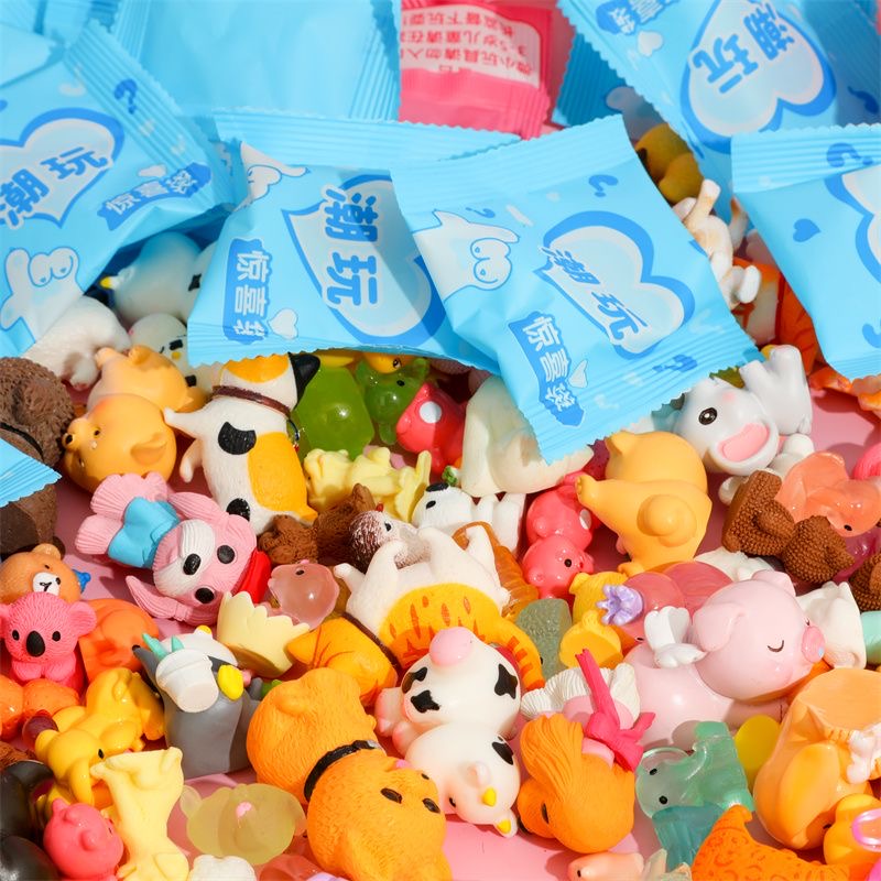Resin Craft Ideas - 40 Buah/Set Kotak Buta Kartun Acak