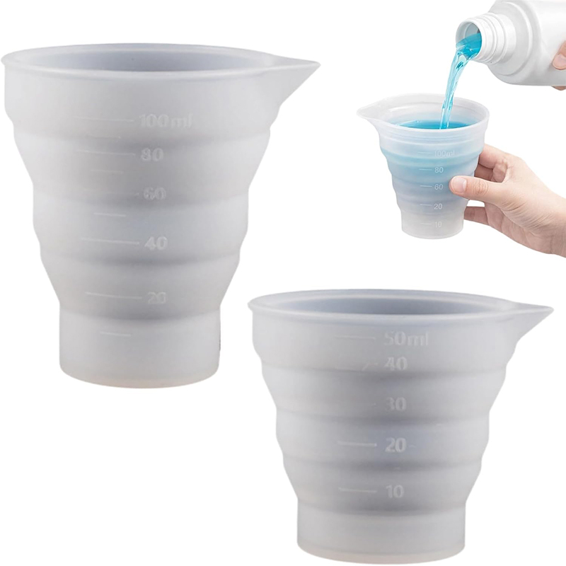 Mixing Cup Silicone - 2 Buah Bola Pengukur Deterjen Silikon