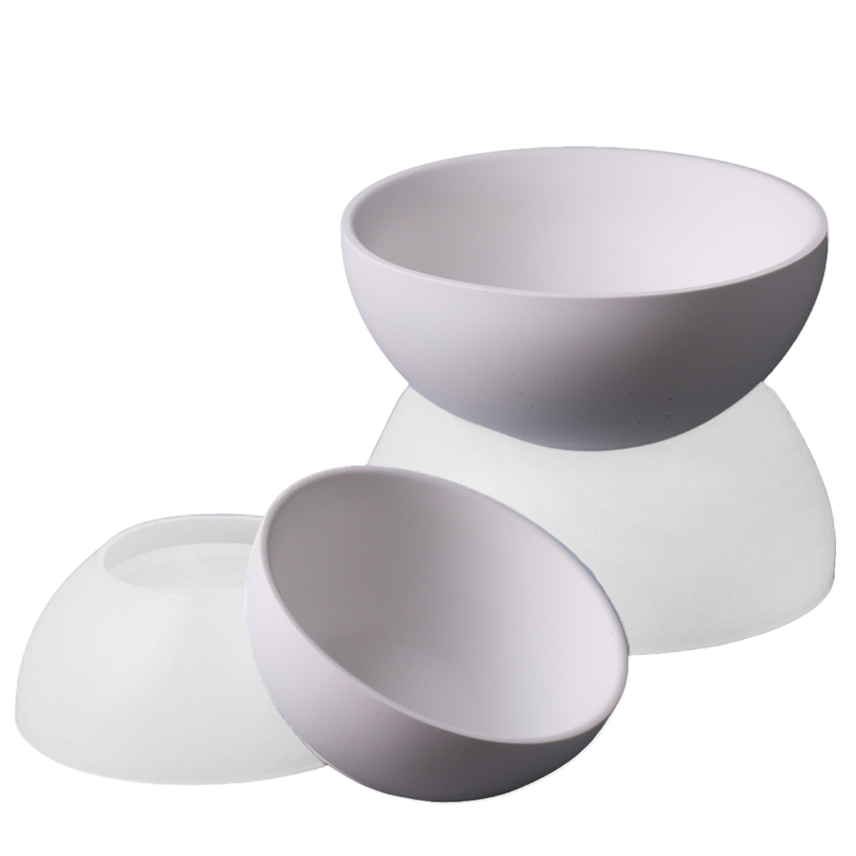 Coaster Mold Round - Mangkuk Penyimpanan Beton Cetakan Silikon Lilin