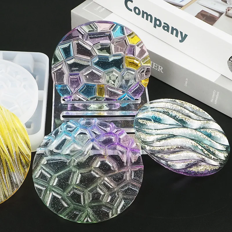 DIY Kristal Epoksi Cetakan Gel - Coaster Mold Round ulasan dan harga