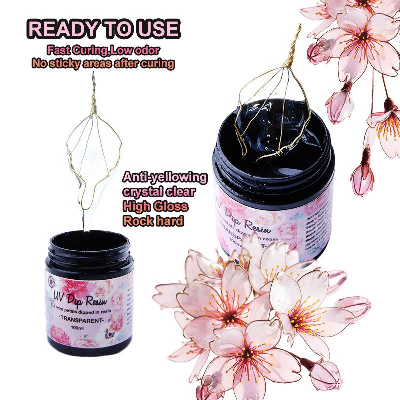 100ml UV DIP lem Resin untuk k - Flower Preservation Resin ulasan dan harga