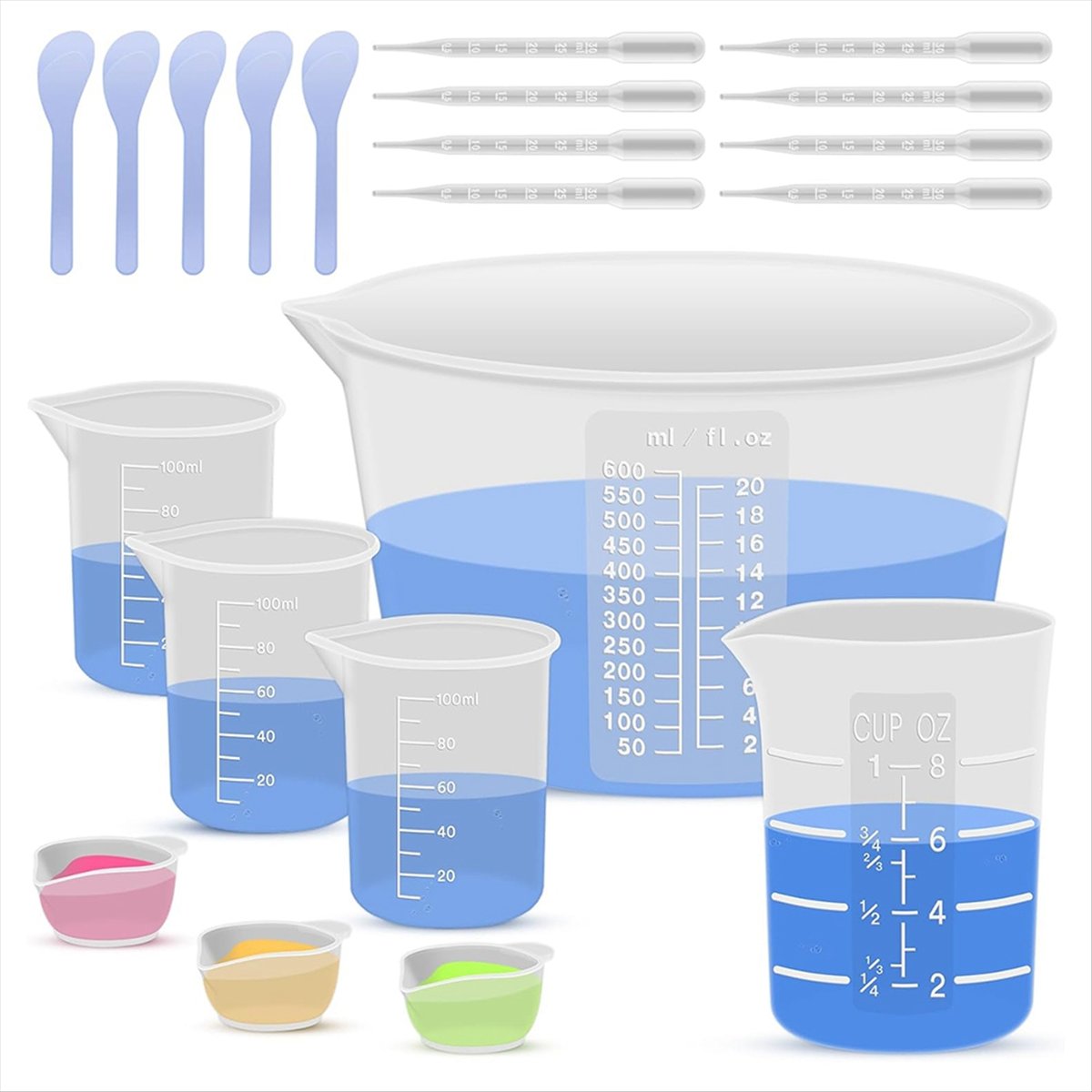 【A47T】Gelas Ukur dan Pengaduk  - Mixing Cup Silicone ulasan dan harga