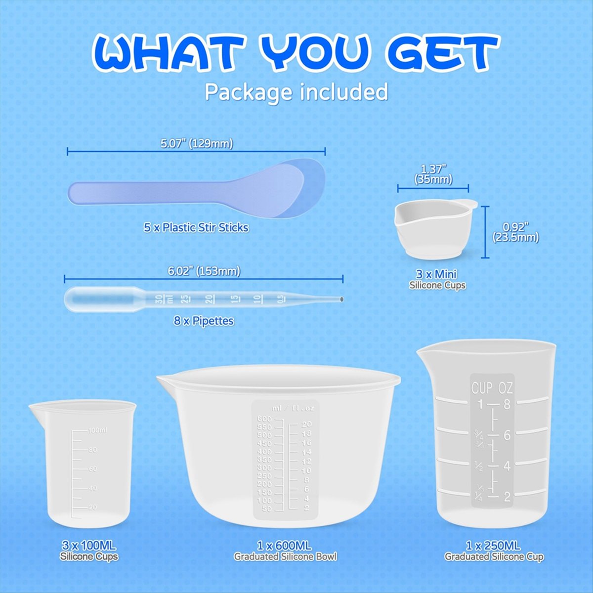 【A47T】Gelas Ukur dan Pengaduk  - Mixing Cup Silicone ulasan dan harga