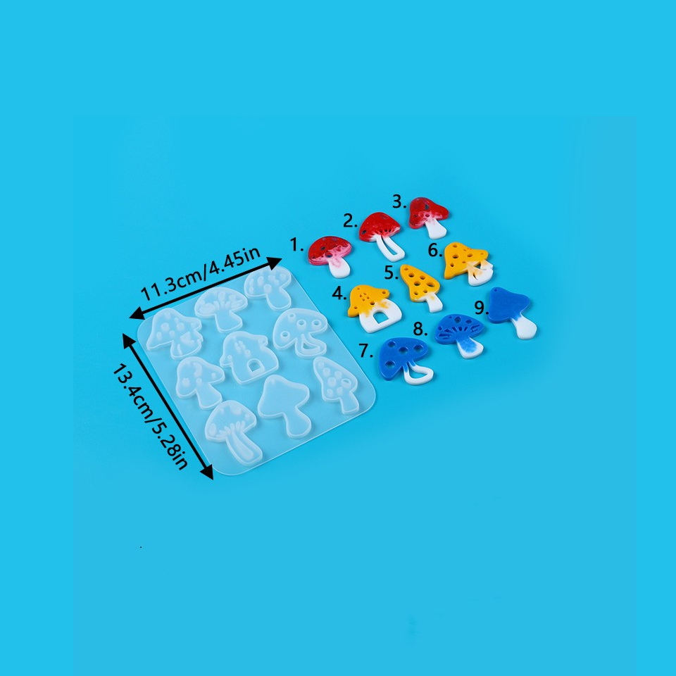 Liontin Anting Jamur Multi Gay - Flower Preservation Resin ulasan dan harga