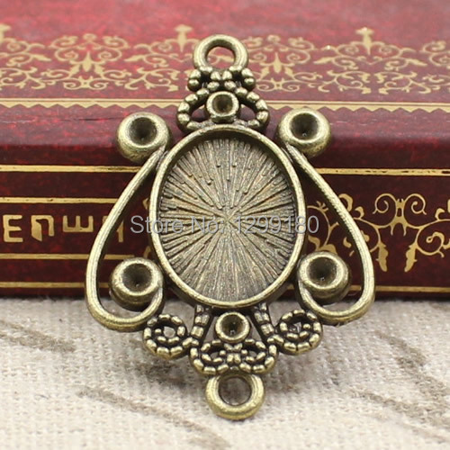 50 pcs/lot Paduan Perunggu Ton - Bezels Set Pendant ulasan dan harga