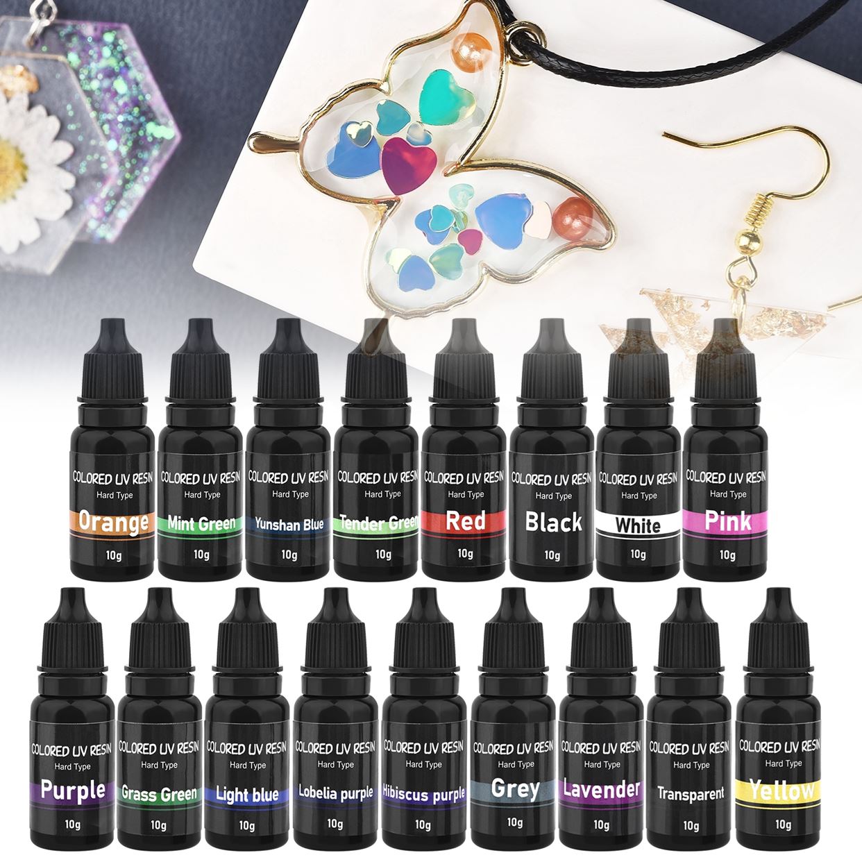 Lem UV warna 10g lem Resin epo - Epoxy Uv Resin Kit ulasan dan harga