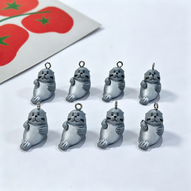 6 Buah Liontin Singa Laut Lucu - Resin Crafts Diy ulasan dan harga