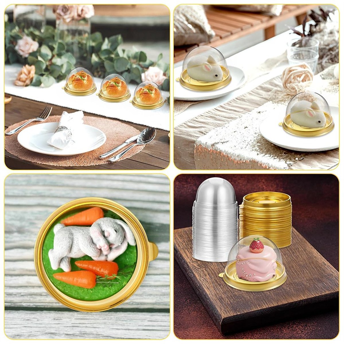 【A47T】Wadah Charcuterie dengan - Dome Mold Clear ulasan dan harga