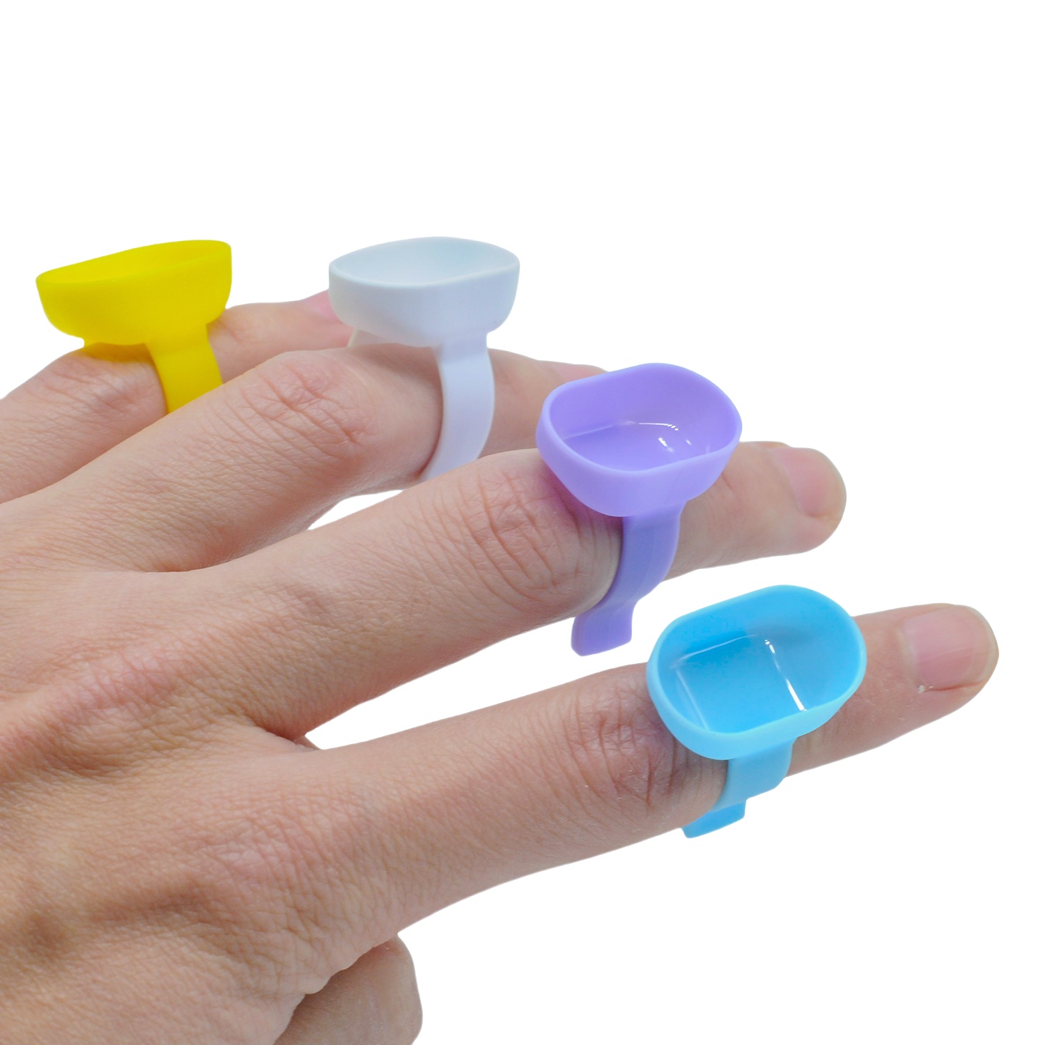 100 pcs Cincin Pengaduk Gigi,  - Mixing Cup Silicone ulasan dan harga