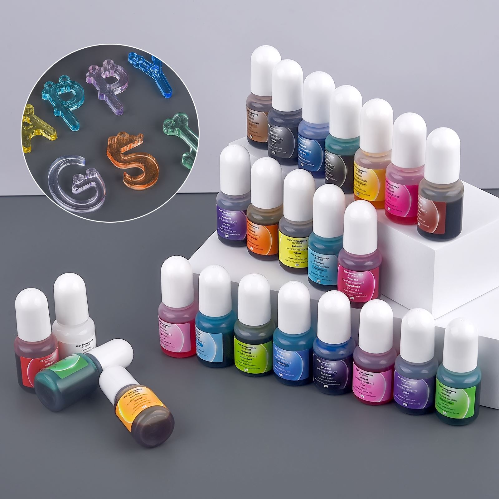 24 Warna 5ml Pigmen Resin Epok - Epoxy Uv Resin Kit ulasan dan harga