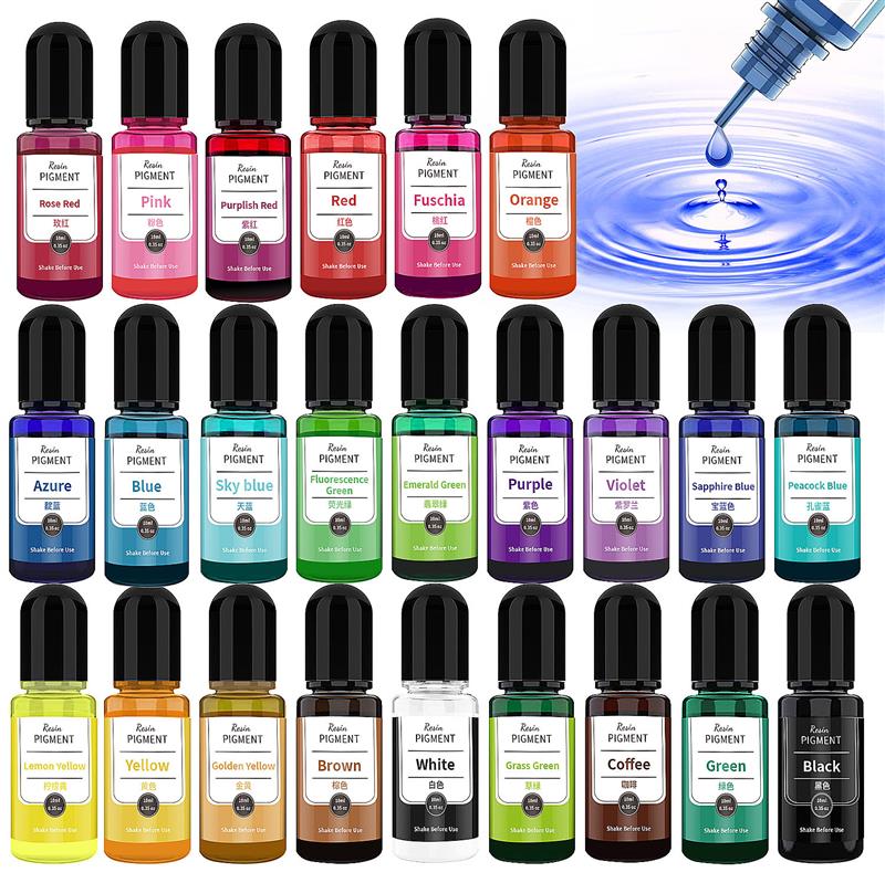 24 Warna Tinta Seni Alkohol Re - Resin Dye Alcohol ulasan dan harga